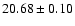 $20.68\pm 0.10$