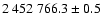 $2~452~766.3\pm 0.5$