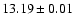 $13.19\pm 0.01$
