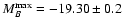 $M_B^{{\rm max}}=-19.30\pm 0.2$