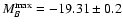 $M_B^{{\rm max}}=-19.31\pm 0.2$