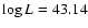 $\log L=43.14$