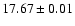 $17.67\pm 0.01$