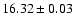 $16.32\pm 0.03$