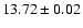 $13.72\pm 0.02$