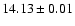 $14.13\pm 0.01$