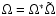 $\Omega=\Omega^*\tilde\Omega$