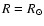 $R=R_\odot$