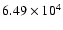 $6.49\times 10^4$