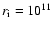 $r_{\rm i}=10^{11}$