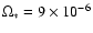 $\Omega_\ast=9\times 10^{-6}$