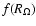 $f(R_\Omega)$