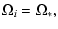 $\displaystyle \Omega_i=\Omega_\ast,$