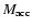 $M_{\rm acc}$