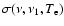 $\sigma(\nu, \nu_1, T_{\rm e})$