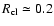 $R_{\rm cl} \simeq 0.2$