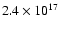 $2.4\times 10^{17}$