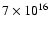 $7\times 10^{16}$