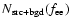 $N_{\rm src+bgd}(f_{\rm ee})$