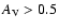 $A_{\rm V} > 0.5$