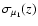 $\sigma_{\mu_1}(z)$