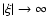 $\vert\xi\vert\to\infty$