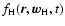 $f_{\rm H}(\vec{r},
\vec{w}_{\rm H}, t)$
