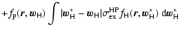 $\displaystyle + f_{\rm p} (\vec{r}, \vec{w}_{\rm H}) \int \vert \vec{w}_{\rm H}...
... HP}_{\rm ex} f_{\rm H} (\vec{r},
\vec{w}_{\rm H}^* )~ {\rm d}\vec{w}_{\rm H}^*$