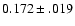 $0.172\pm.019$