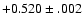 $+0.520\pm.002$