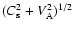 $(C_{\rm s} ^2+V_{\rm A} ^2)^{1/2}$