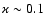 $\varkappa\sim0.1$