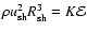 $\rho u_{{\rm sh}}^{2}R_{{\rm sh}}^{3}=K\mathcal{E}$