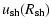 $\displaystyle u_{{\rm sh}}(R_{{\rm sh}})$