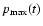 $p_{\max}(t)$