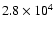 $2.8\times10^{4}$