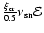 $\frac{\xi_{{\rm cr}}}{0.5}\nu_{{\rm sn}}\mathcal{E}$
