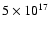 $5\times10^{17}$