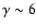 $\gamma\sim6$