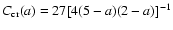 $C_{{\rm cr}}(a)=27[4(5-a)(2-a)]^{-1}$