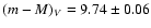 $(m-M)_{V}=9.74\pm0.06$