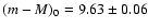 $(m-M)_{0}=9.63\pm0.06$
