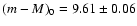$(m-M)_{0}=9.61\pm0.06$
