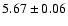 $5.67\pm0.06$