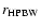 $r_{\rm HPBW}$