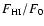 $F_{\rm HI}/F_0$