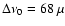 $\Delta\nu_{\rm0} = 68 ~\mu$
