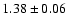 $1.38 \pm 0.06$