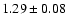 $1.29\pm0.08$