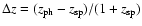 $\Delta z = (z_{\rm ph} - z_{\rm sp})/(1+z_{\rm sp})$